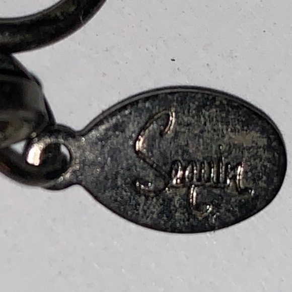 Vintage Sequin Metal Links necklace - Picture 3 of 3